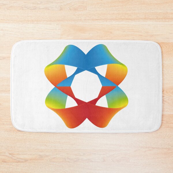 Item preview, Colorful simmetric ribbon shape designed and sold by digoarpi.