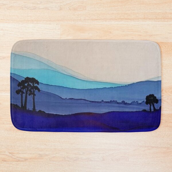 Item preview, Abstract Indigo landscape - alcohol ink  designed and sold by ApArtPaintings.