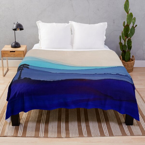 Item preview, Abstract Indigo landscape - alcohol ink designed and sold by ApArtPaintings.