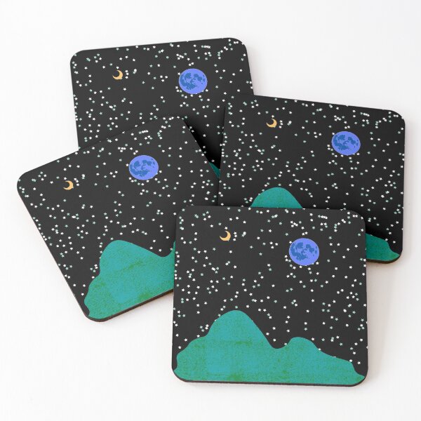 Item preview, Blue Moon, Golden Moon, Stars, and Mountain designed and sold by ShaunSandhu.