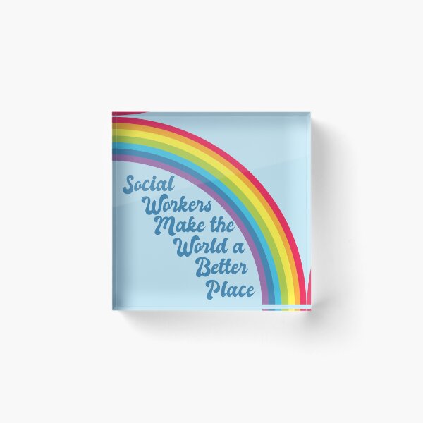 Artikel-Vorschau von Sozialarbeit Regenbogen Zitat, designt und verkauft von Epic Love Designs.