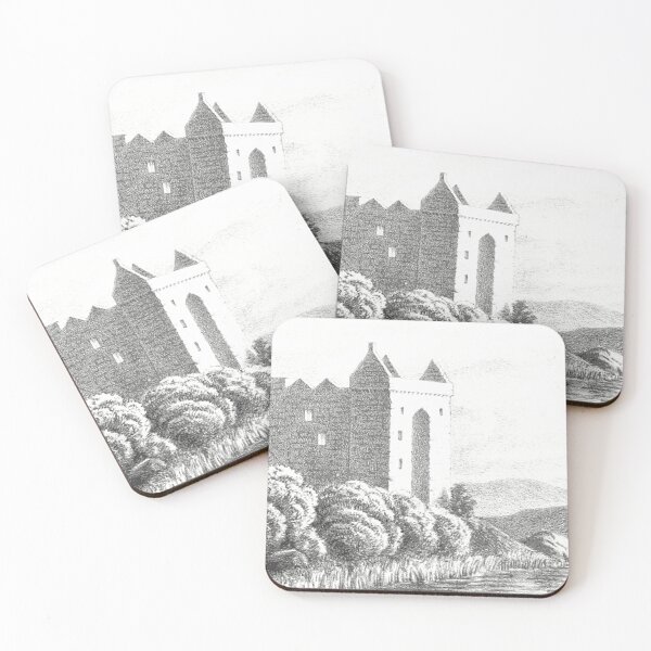 Item preview, Hermitage Castle, Scottish Borders | Vintage Illustration designed and sold by yourscotborders.