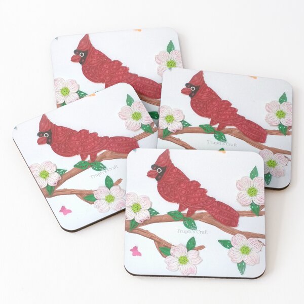 Item preview, Paper Quilling Cardinal designed and sold by TruptisCraft.