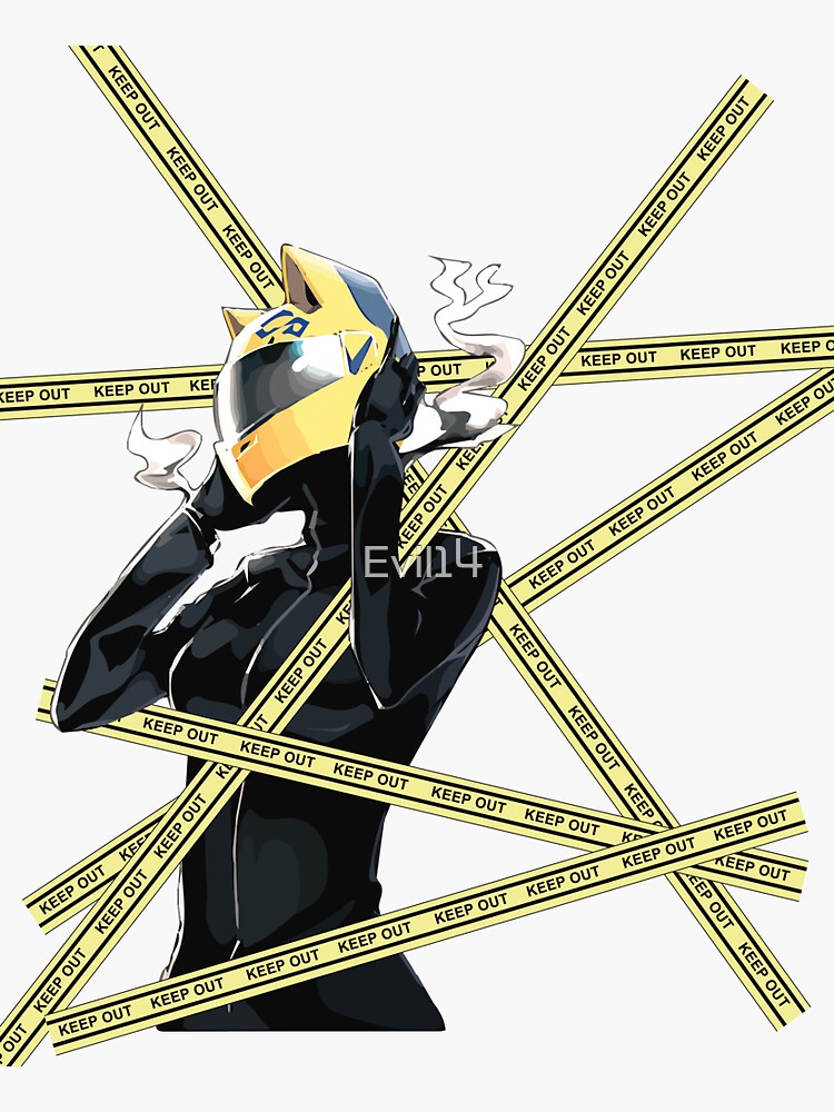 Aperçu 3 sur 3. Sticker avec l'œuvre Celty Sturluson - Ne pas entrer créée et vendue par Evil14.