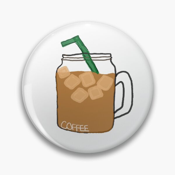 Item preview, Iced Coffee in Mason jar doodle designed and sold by kaitlyn-223e4.