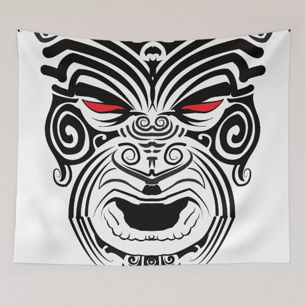 Item preview, maori face designed and sold by ARTSHACKPRINTS.