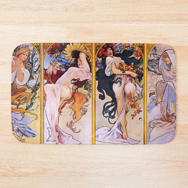 Item preview, Alphonse Mucha  Four seasons  designed and sold by JaneenieDesign.
