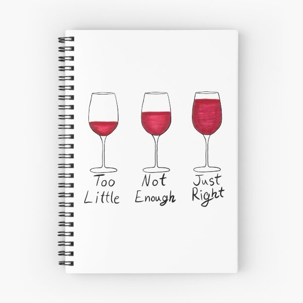 Item preview, The Correct Amount of Wine - Red Wine Black Text designed and sold by EcoElsa.