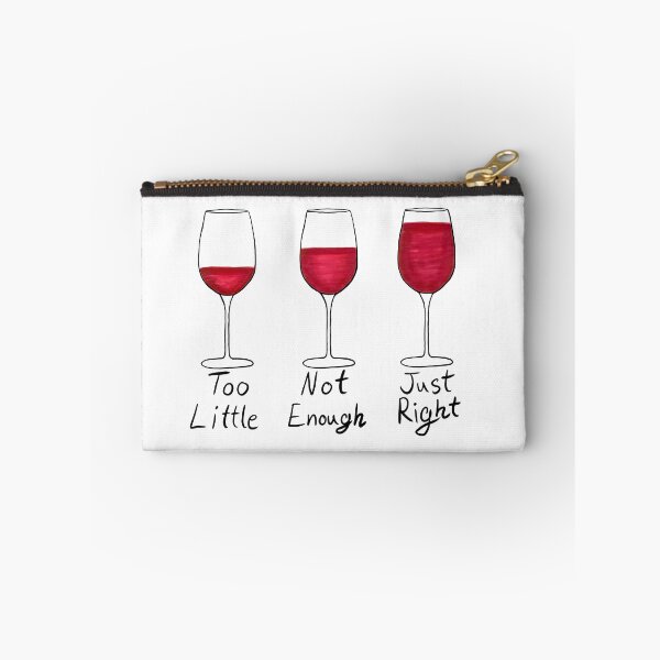 Item preview, The Correct Amount of Wine - Red Wine Black Text designed and sold by EcoElsa.
