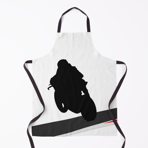 Item preview, Motorcycle cyclist, Moto GP Superbike biker on the race track, ISLE OF MAN, Irish Road Racing, Road Races in the curve, turn slide. Race track with yellow safety sideline. designed and sold by Marcin Adrian.