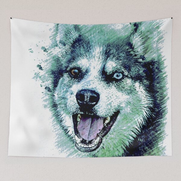 Item preview, Husky on Watch Drawing Art designed and sold by wodra.