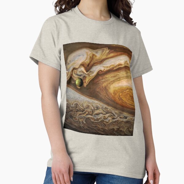 Item preview, Callisto passing before Jupiter, space exploration, astronomy designed and sold by Glimmersmith.