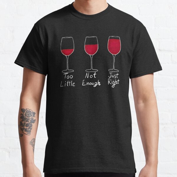 Item preview, The Correct Amount of Wine - Red Wine White Text designed and sold by EcoElsa.
