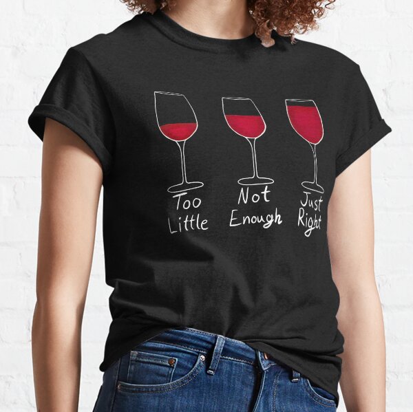 Item preview, The Correct Amount of Wine - Red Wine White Text designed and sold by EcoElsa.