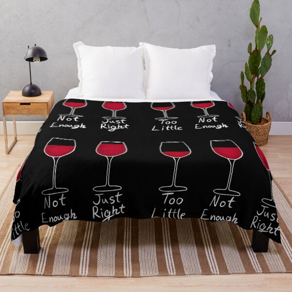 Item preview, The Correct Amount of Wine - Red Wine White Text designed and sold by EcoElsa.