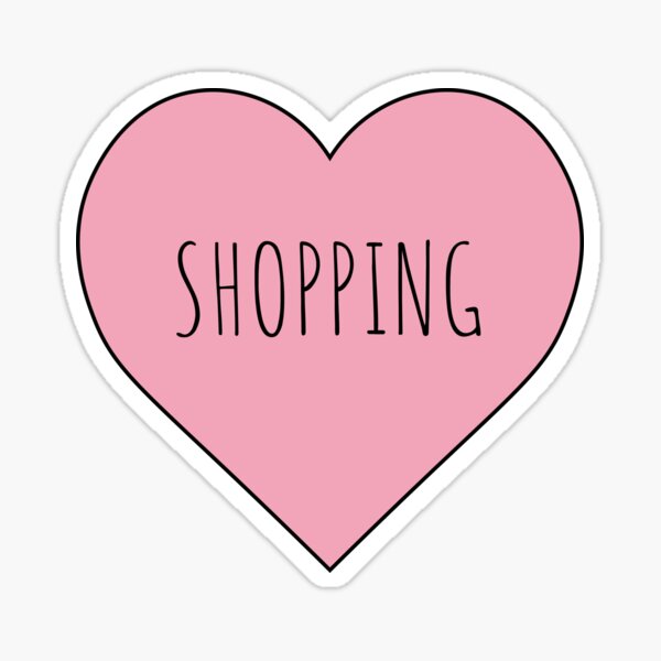 Aperçu de l'œuvre J'adore le shopping créée et vendue par penpixelart.