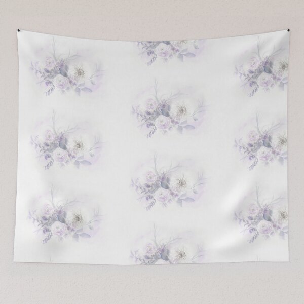 Item preview, Nichole_art: Dreamy watercolor - purple bouquet  designed and sold by NicholeArtworks.