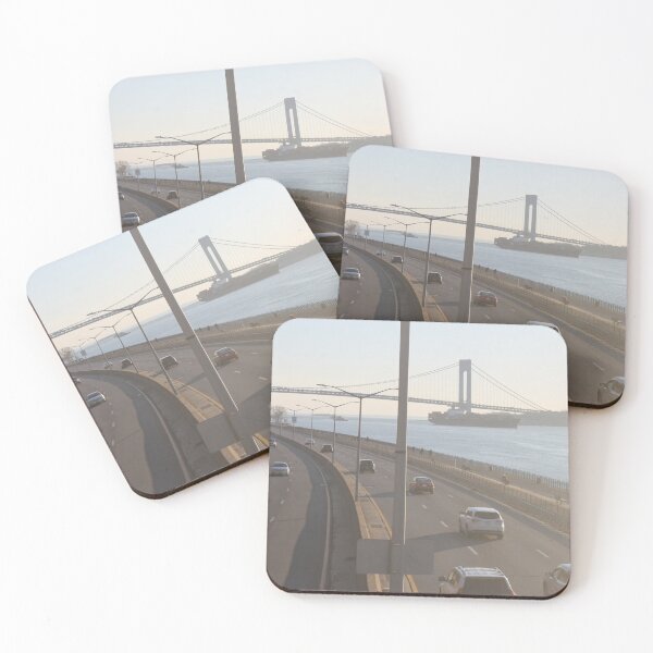 Verrazzano-Narrows Bridge: Suspension Bridge Coasters (Set of 4)