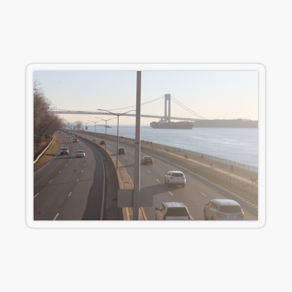 Verrazzano-Narrows Bridge: Suspension Bridge Transparent Sticker