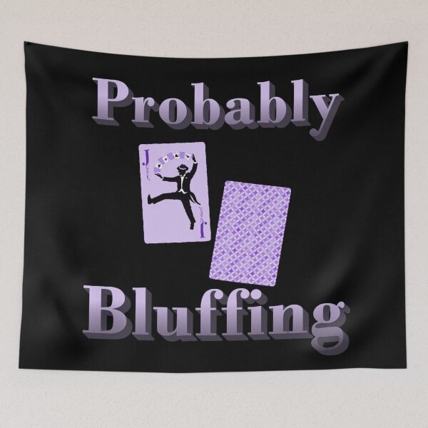 Item preview, Probably Bluffing Purple Poker Design designed and sold by Paula Helit.