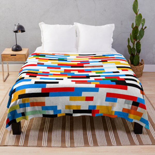 Item preview, Colorful rectangle pattern collage designed and sold by Voxarto.