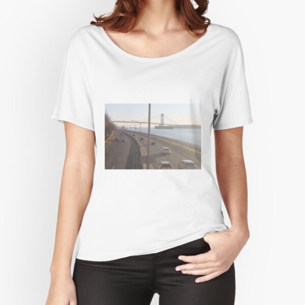 Verrazzano-Narrows Bridge: Suspension Bridge Relaxed Fit T-Shirt