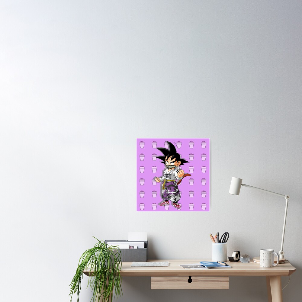 Kid Goku Purple Drip Art Print for Sale by Jacob Reinhart