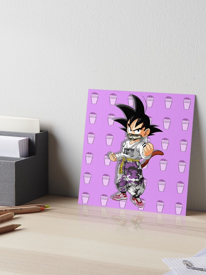 Kid Goku Purple Drip Art Print for Sale by Jacob Reinhart
