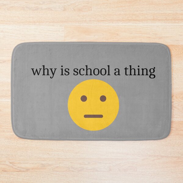 Item preview, School Sucks Sarcastic Minimalistic Emoji designed and sold by MillenaryShop.