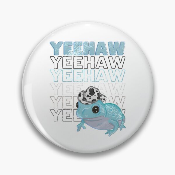 Item preview, Yeehaw Blue Frog Wearing Cowboy Hat designed and sold by RoserinArt.