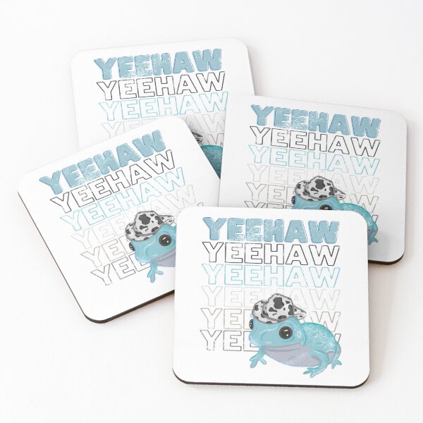 Item preview, Yeehaw Blue Frog Wearing Cowboy Hat designed and sold by RoserinArt.