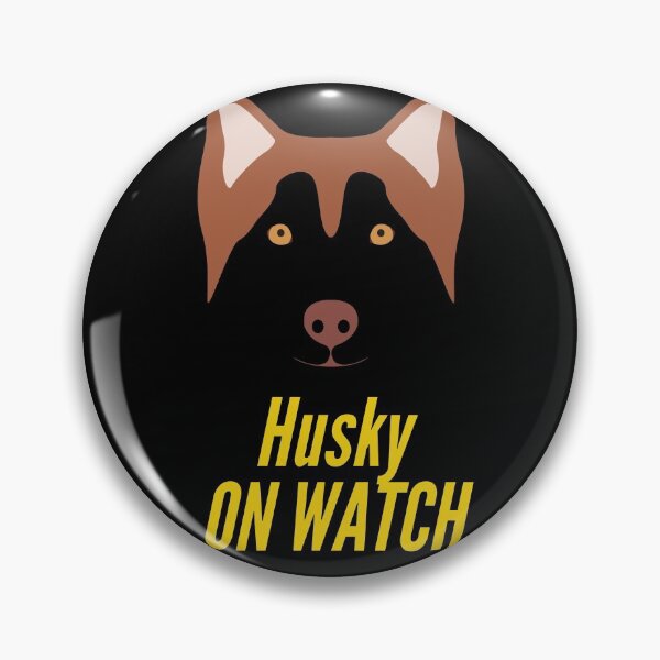Item preview, Husky On Watch head of  Siberian Husky. designed and sold by wodra.