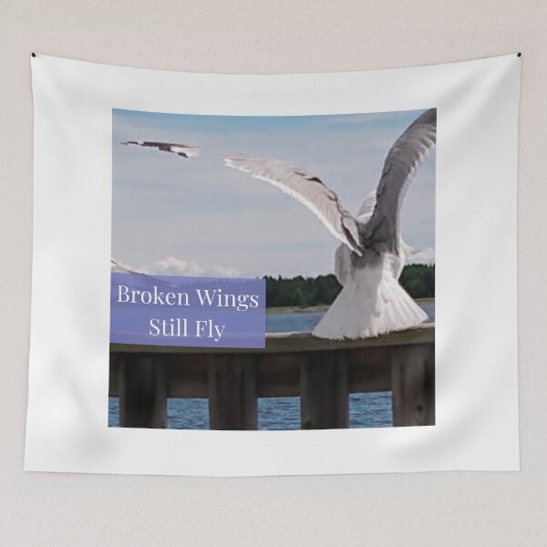 Item preview, Broken Wings still Fly designed and sold by Andrea Mattinson.