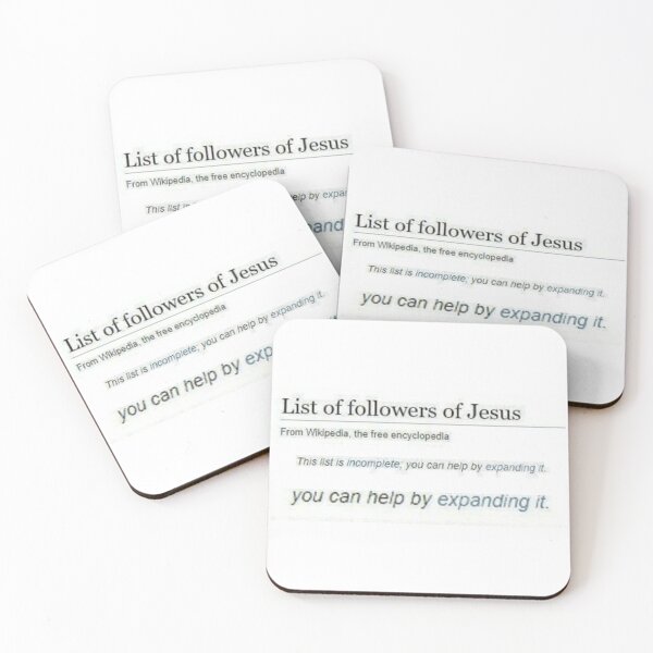 Item preview, Followers of Jesus Wikipedia designed and sold by wdksaturday.