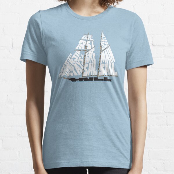 Tops'l Schooner Sail/Spar Plan Essential T-Shirt