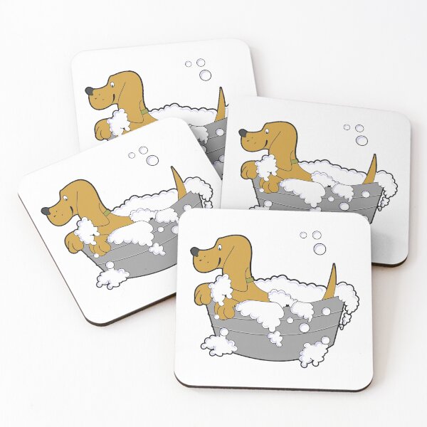 Item preview, Dog getting a bath  designed and sold by Fit & Fun  Gallery.