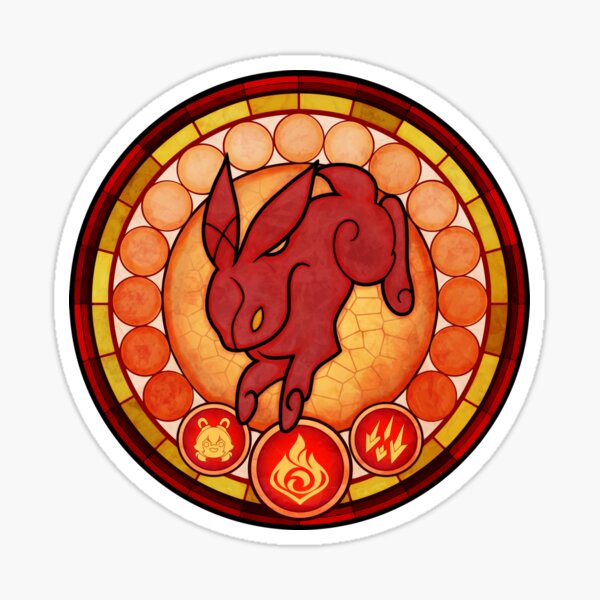 Genshin Impact - Amber Lepus Constellation Sticker