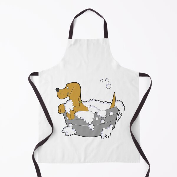 Item preview, Dog getting a bath designed and sold by Fit & Fun Gallery.