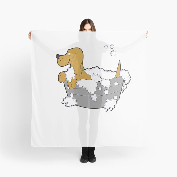 Item preview, Dog getting a bath designed and sold by Fit & Fun Gallery.