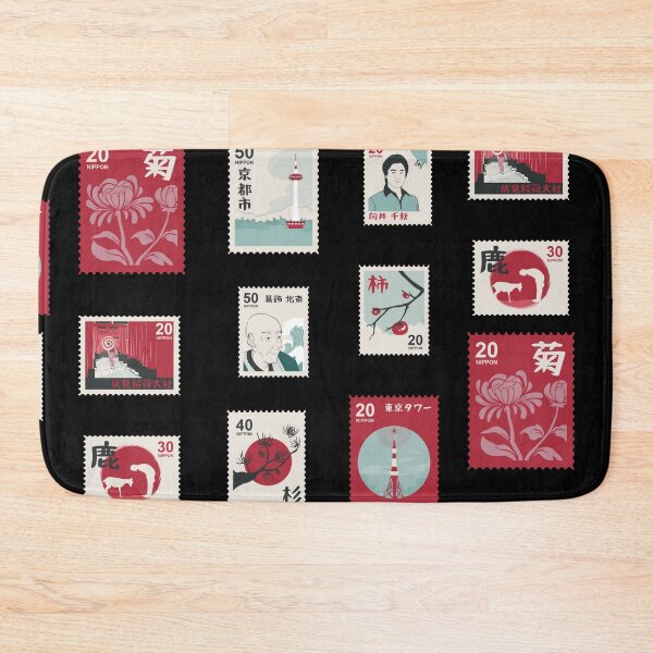 Item preview, Beautiful Japanese Stamps Sticker Pack - Black Version designed and sold by yumiso.