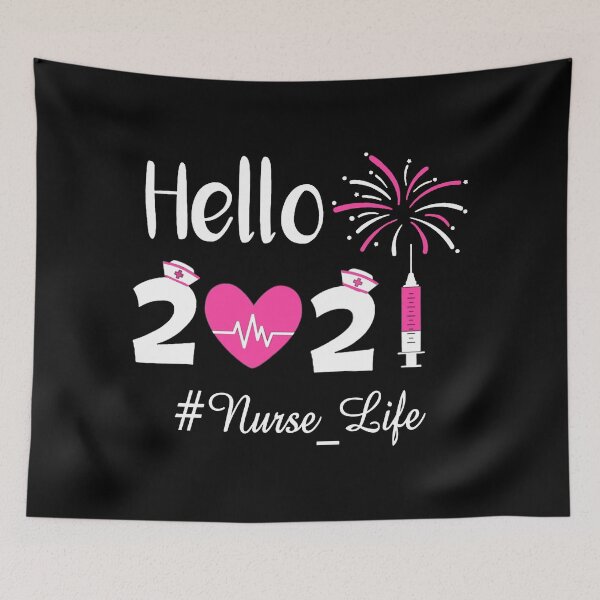 Item preview, Hello 2021 Nurse Life Nursing, Gift New Year designed and sold by murad2020.