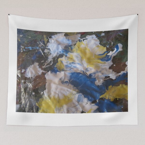 Item preview, Abstract in Blue Yellow and White designed and sold by mary81.