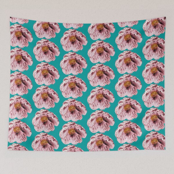 Item preview, Pink peony rose cottagecore vintage pattern  designed and sold by PG Illustration.