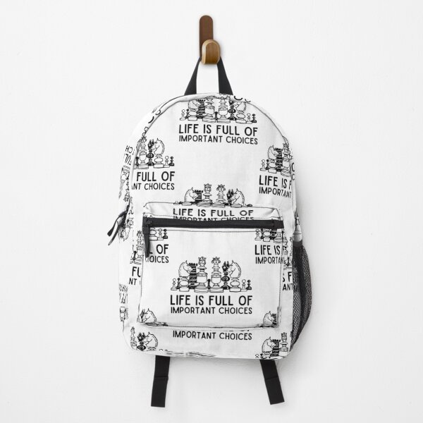 Item preview, Life Is Full Of Important Choices Chess Funny chess player quotes designed and sold by OneTimeEngineer.
