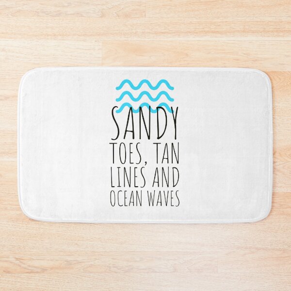 Item preview, "Sandy toes, tan lines and ocean waves." - waves - cool - sunny days designed and sold by Tropical Blood.