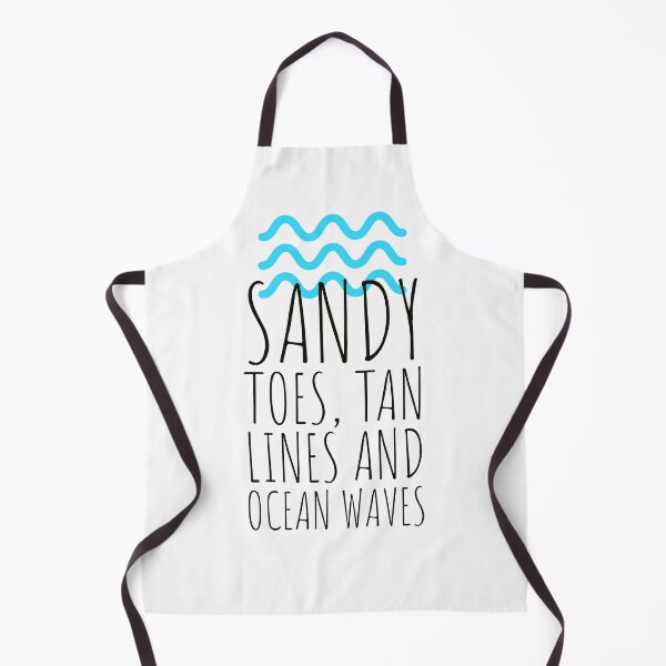 Item preview, "Sandy toes, tan lines and ocean waves." - waves - cool - sunny days designed and sold by Tropical Blood.