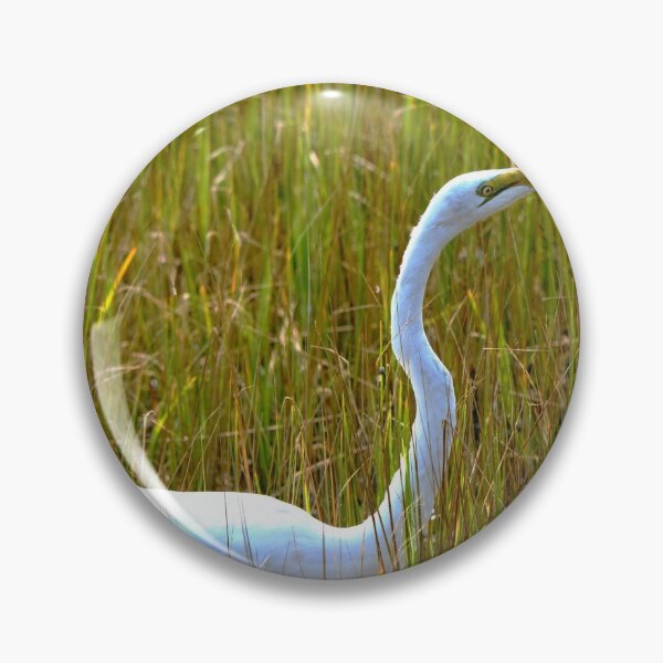 Item preview, Marsh Grass And An Egret 2 designed and sold by LisaWootenPhoto.