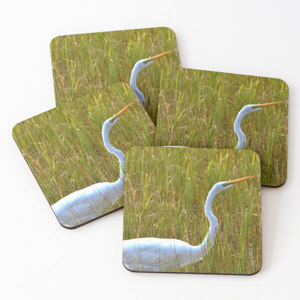 Item preview, Marsh Grass And An Egret 2 designed and sold by LisaWootenPhoto.