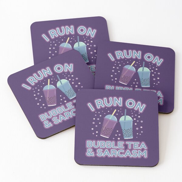 Item preview, I Run On Bubble Tea And Sarcasm | bubble tea designed and sold by Punchi-Design.