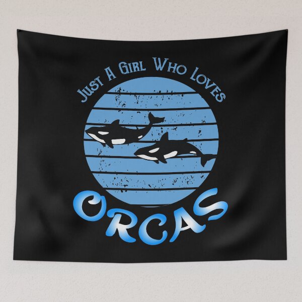 Item preview, Just A Girl Who Loves Orcas : distressed style designed and sold by Houssemanthony.